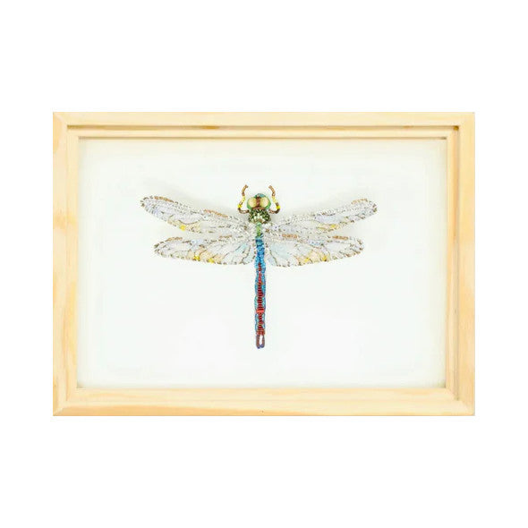 Trovelore Green Darner Dragonfly Beaded Art- Diane James Home | Faux Floral Couture Handmade In The USA