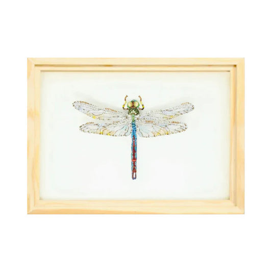 Trovelore Green Darner Dragonfly Beaded Art- Diane James Home | Faux Floral Couture Handmade In The USA