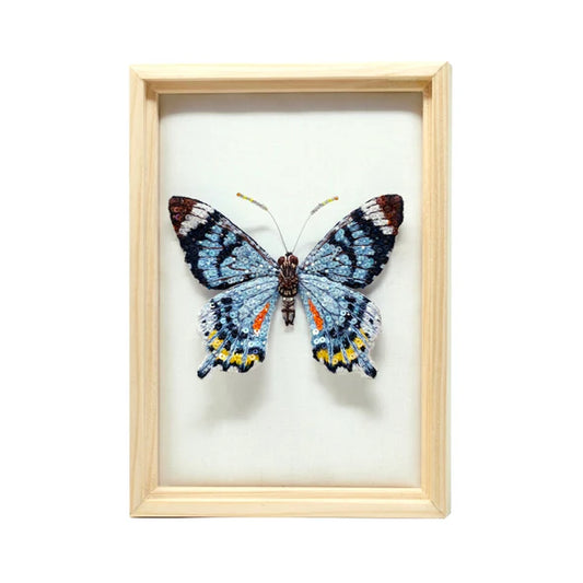 Trovelore Fluted Swallowtail Beaded Art- Diane James Home | Faux Floral Couture Handmade In The USA