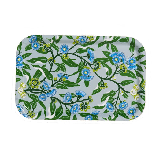 Utopia Goods Mallee Green Blue Tray- Diane James Home | Faux Floral Couture Handmade In The USA