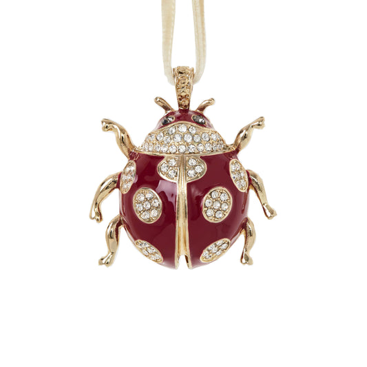 Joanna Buchanan Ladybug Ornament- Diane James Home | Faux Floral Couture Handmade In The USA