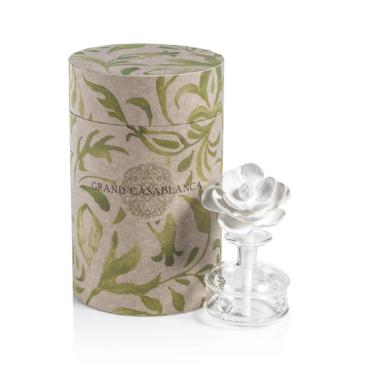 Zodax Mini Grand Casablanca Porcelain Diffuser - Apricot Bloom- Diane James Home | Faux Floral Couture Handmade In The USA