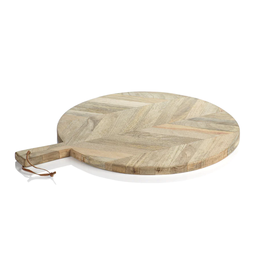 Zodax Mango Wood Chacuterie and Pizza Board- Diane James Home | Faux Floral Couture Handmade In The USA