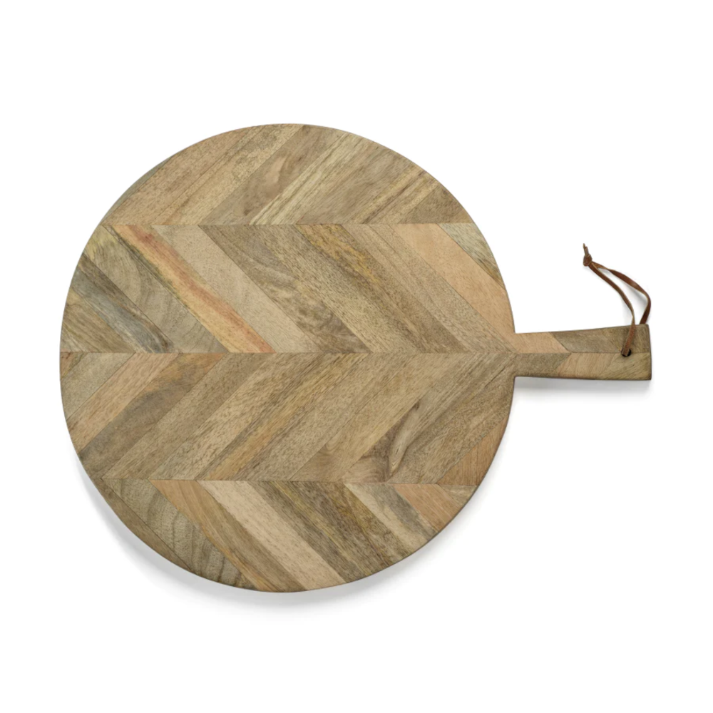 Zodax Mango Wood Chacuterie and Pizza Board- Diane James Home | Faux Floral Couture Handmade In The USA
