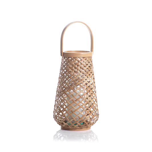 Zodax Maris Rattan Lantern- Diane James Home | Faux Floral Couture Handmade In The USA