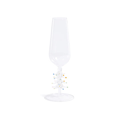 Zodax Treetop Cheers Champagne Flutes - Set of 4- Diane James Home | Faux Floral Couture Handmade In The USA