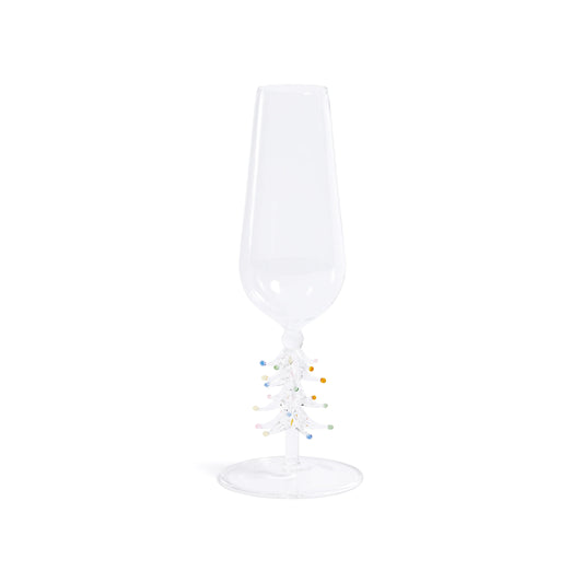 Zodax Treetop Cheers Champagne Flutes - Set of 4- Diane James Home | Faux Floral Couture Handmade In The USA