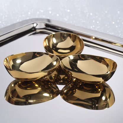 Zodax Triple Nut Bowl- Diane James Home | Faux Floral Couture Handmade In The USA