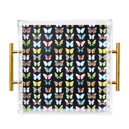 Tart by Taylor Large Tray - Monarch- Diane James Home | Faux Floral Couture Handmade In The USA