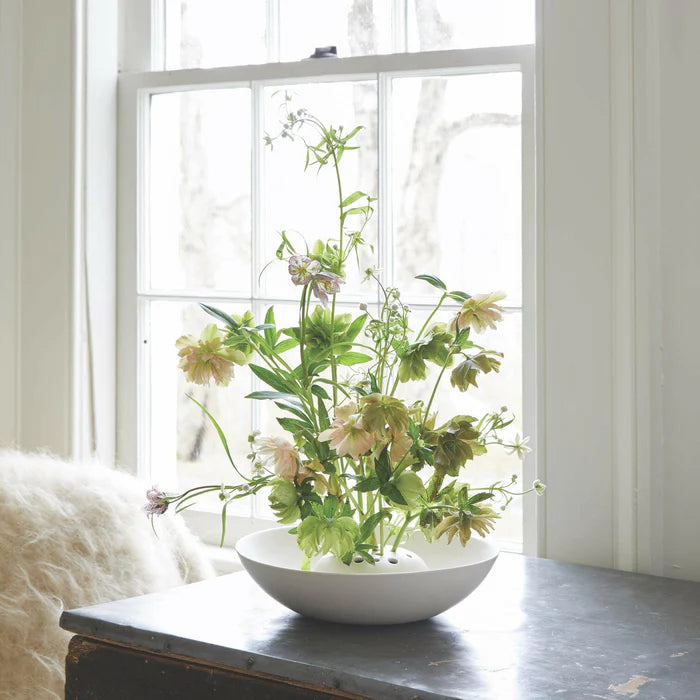 The Floral Society Ceramic Flower Frog Bowl