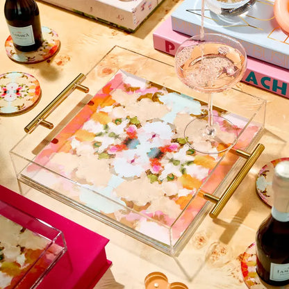 Tart by Taylor Large Tray - Amber Fresco- Diane James Home | Faux Floral Couture Handmade In The USA