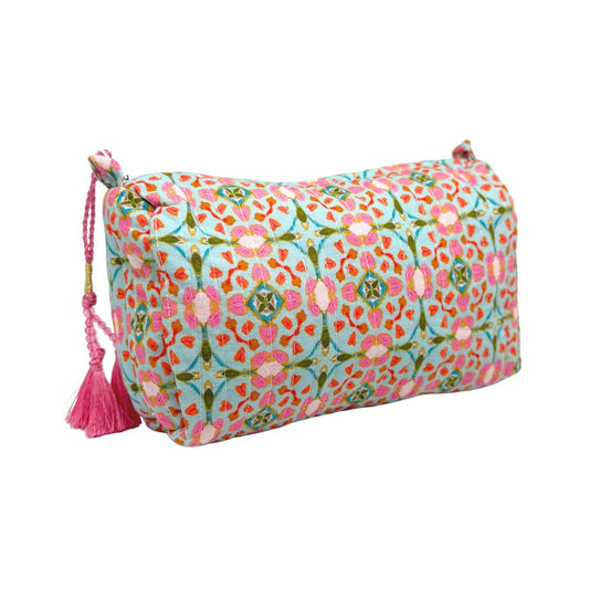 Laura Park Small Cosmetic Bag - Gasparilla- Diane James Home | Faux Floral Couture Handmade In The USA