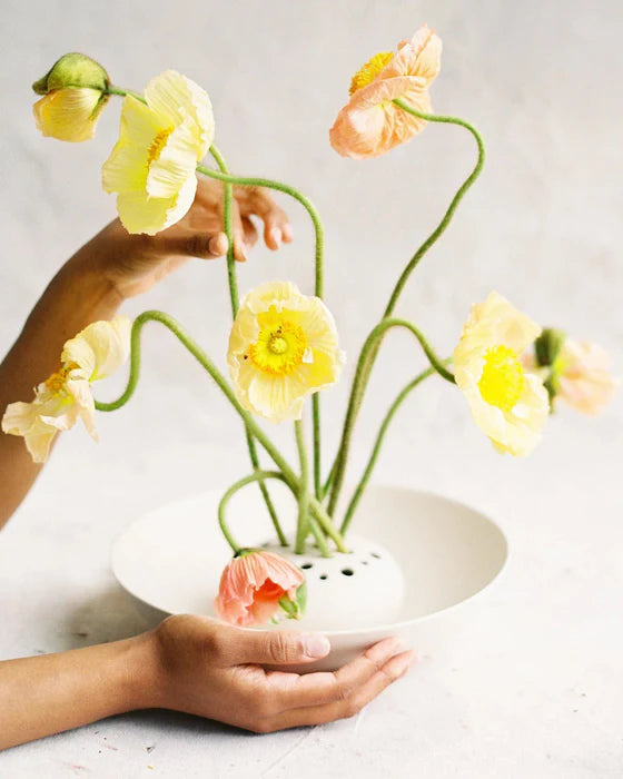 The Floral Society Ceramic Flower Frog Bowl