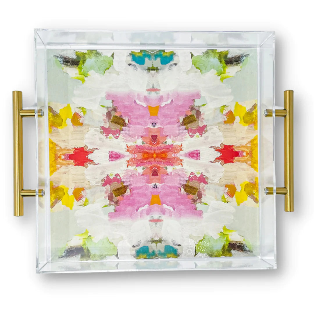 Laura Park x Tart by Taylor Large Tray - Giverny- Diane James Home | Faux Floral Couture Handmade In The USA